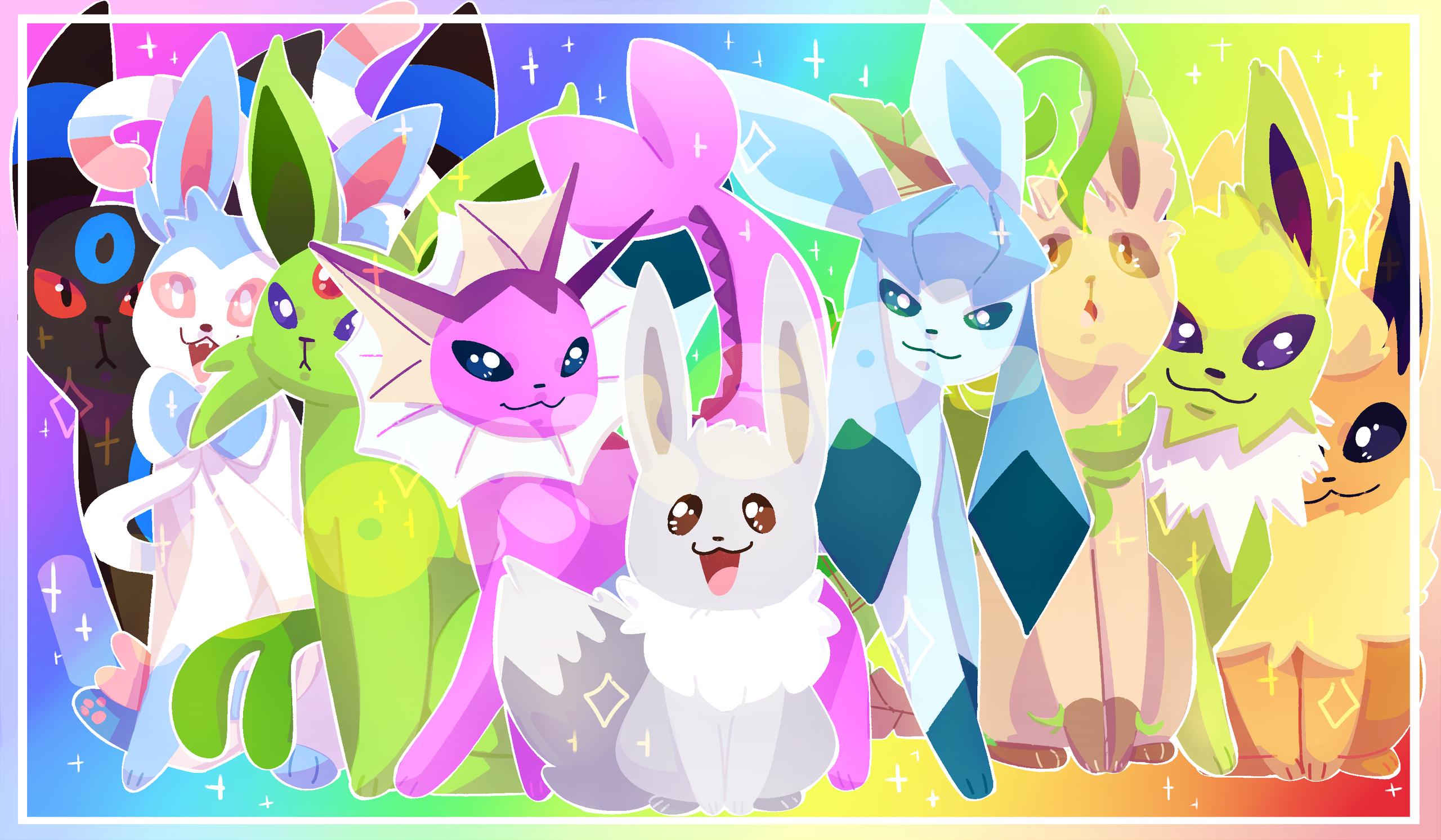 Shiny Eeveelutions  Wanpaku.Cartel [ワンパク]